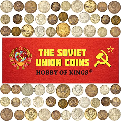 Hobby of Kings 30 UDSSR SOWJETISCHE RUSSISCHE KOPEKEN MÜNZEN 1961 - 1991 KALTEN KRIEGES Hammer UND SICHEL, Kommunismus UND SOZIALISMUS Geld von Hobby of Kings