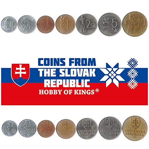 Hobby of Kings Set Mit 7 Münzen Aus Slowakei. 10, 20, 50 Halierov, 1, 2, 5, 10 Korun. 1993-2008 Hobby of Kings Set Mit 7 Münzen Aus Slowakei. 10, 20, 50 Halierov, 1, 2, 5, 10 Korun. 1993-2008 von Hobby of Kings