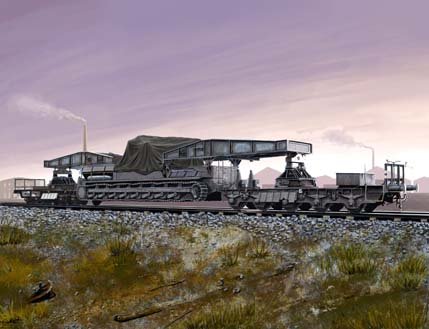 German Rail Transporter für Karl-Gerät German Rail Transporter für Karl-Gerät von HobbyBoss