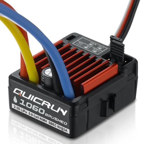 Hobbywing QuicRun 1060 T-Stecker Automodell Brushless Fahrtregler Belastbarkeit (max. A): 360 A von HobbyWing