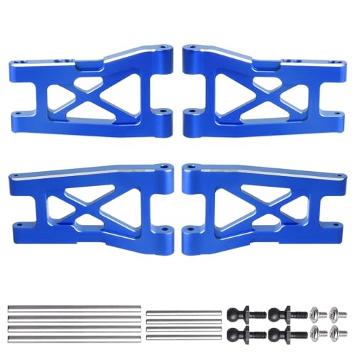 Hobbyfire Aluminium-Querlenker vorne und hinten, Upgrades für 1/18 Traxxas LaTrax Teton Desert Prerunner SST, Ersatzteile 7630 (blau), 4 Stück von Hobbyfire