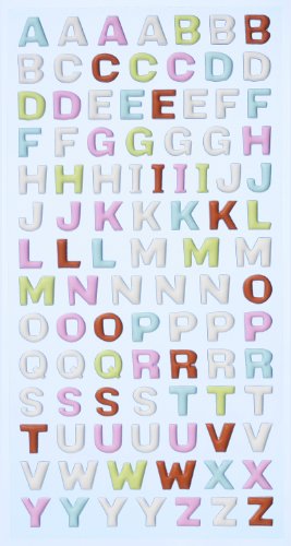 Creapop SOFTY-Stickers Buchstaben gross pastell 3451130 von Hobbyfun