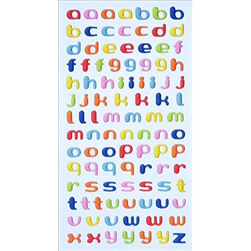 Creapop SOFTY-Stickers Kleinbuchstaben bunt von Hobbyfun