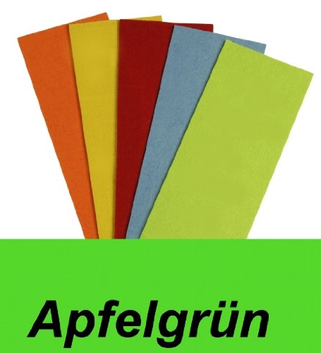 Hobbyfun Filzplatte 50 x 75 cm, 3mm, Farbe Apfelgrün ,Grundpreis 1m²12,80 Euro von Hobbyfun