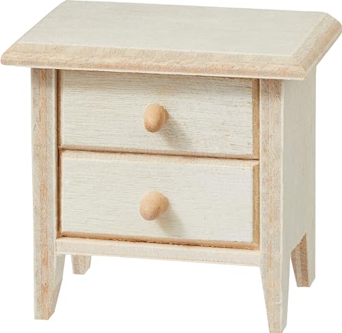 Miniatur Nachtschrank 4,6x3,2x4,9cm von Hobbyfun