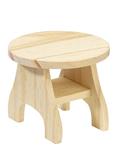 Holztisch rund, 7 x 6 cm von Hobbyfun