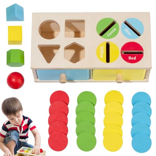 Hobngmuc Farb-Form-Sortier-Matching-Box, Formsortierer-Farb-Matching-Box-Spiel | Farbsortierende Sinnesspielzeuge Formsortierer | Passende sensorische Spielzeuge für Kleinkinder ab 3 Jahren, Kinder, Hobngmuc Farb-Form-Sortier-Matching-Box, Formsortierer-Farb-Matching-Box-Spiel | Farbsortierende Sinnesspielzeuge Formsortierer | Passende sensorische Spielzeuge für Kleinkinder ab 3 Jahren, Kinder, von Hobngmuc