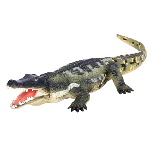 Hobngmuc Krokodil Spielfigur, Realistische Alligator Figur, Lernspielzeug Partyspielzeug, Dschungel Tiermodell Für Schreibtischdekoration von Hobngmuc