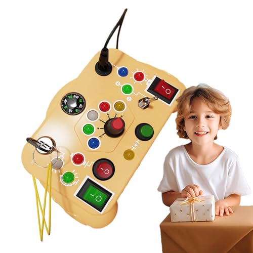 Hobngmuc LED-Beschäftigtes Spielzeug, Beschäftigtes Sensorisches Spielzeug für Kleinkinder | Sensorisches LED-Brett, Aktivitätsspielzeug,Üben Sie die sensorische Wahrnehmung von Kindern in der frühen von Hobngmuc