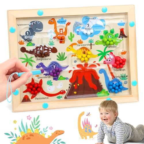 Montessori Spielzeug ab 3 Jahre Labyrinth Holzspielzeug für 3 4 5 6 7 Jahre alte Jungen Mädchen Magnetische Farbe und Zahl Labyrinth Feinmotorische Fähigkeiten Spielzeug für Kleinkinder Farbe Sortiere Montessori Spielzeug ab 3 Jahre Labyrinth Holzspielzeug für 3 4 5 6 7 Jahre alte Jungen Mädchen Magnetische Farbe und Zahl Labyrinth Feinmotorische Fähigkeiten Spielzeug für Kleinkinder Farbe Sortiere von Hobubu