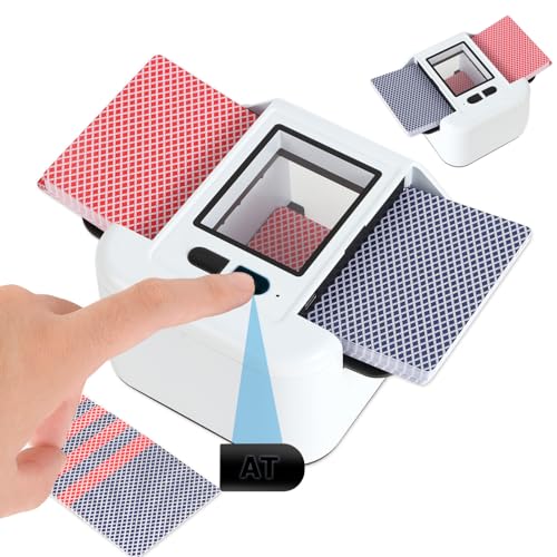 Automatischer Kartenmischer mit Auto und Manuellem Modus, Kartenmischmaschine Elektrische 1-2 Decks, 2000mAh Wiederaufladbarer Geräuscharm kartenmischgerät für UNO, Poker, Phase 10, Heimkartenspiele Automatischer Kartenmischer mit Auto und Manuellem Modus, Kartenmischmaschine Elektrische 1-2 Decks, 2000mAh Wiederaufladbarer Geräuscharm kartenmischgerät für UNO, Poker, Phase 10, Heimkartenspiele von Hocomay