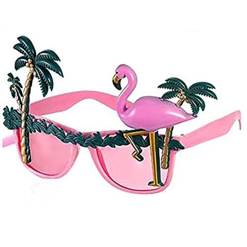 Hawaiian Luau Party Sunglasses, Funny Tropical Sunglasses Fancy Dress Props for Adults Kids (9, For Adults) von HodJIU