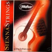 HÖFNER HSS-SET Sienna Medium Tension E1-E6 Nylon-Saiten für Konzertgitarre