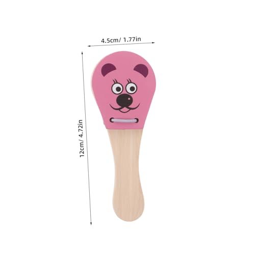 Hoement 3 Stück Teiliges Holzspielzeug mit Kastagnetten für Kleinkinder Ergonomisch Leicht und Sicher Orff Inspiriertes Musikinstrument Feinmotorik Rhythmusgefühl und Musikalischer von Hoement