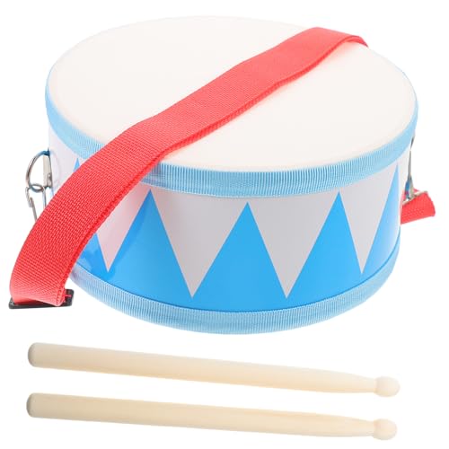 Hoement Holztrommel für Doppelseitig Snare Drum für Kleinkinder Jahre Musikinstrument Frühförderung Musikspielzeug Robust Langlebig von Hoement