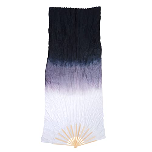 Hoement Langer Bauchtanz Fächer mit Seidenstoff und Poliertem Flexibler Leichter Tanzfächer in Farbverlauf für Damen und Bühnenperformance Hoement Langer Bauchtanz Fächer mit Seidenstoff und Poliertem Flexibler Leichter Tanzfächer in Farbverlauf für Damen und Bühnenperformance von Hoement