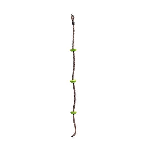 Hörby Bruck Kletterseil Lime 200 (Länge 2 Meter, Trittscheiben Limette, Metallaufhängering, UV-Stabilität) 4057 von Hörby Bruk
