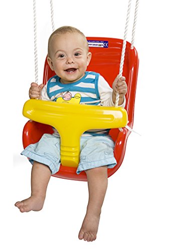 Hörby Bruk 4016 Babyschaukel (Babysitz, extra hohe Lehne, geeignet für Jede Schaukel 45 x 36 x 38 cm, rot) von Hörby Bruk