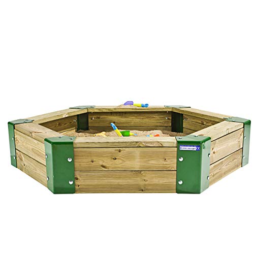 Hörby Bruk Sandkasten Holz (für Kinder, Sandkiste mit Kunststoffecken, ohne Deckel, maximale Breite 150 cm) 4095 von Hörby Bruk