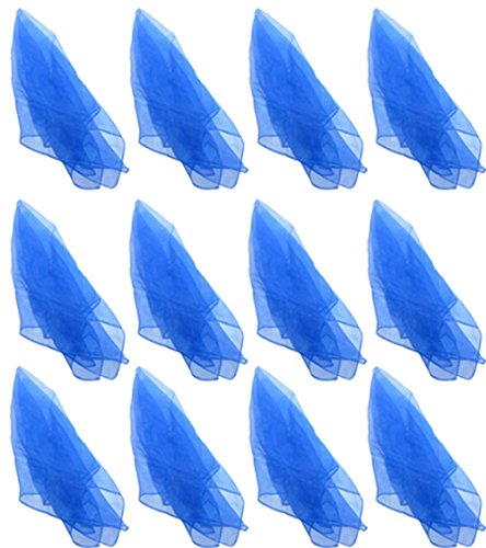 Hoerev Jonglier-Tanzschals 12er-Pack - Mischfarben und einfarbig (ca. 60cm x 60cm),Königlich von Hoerev