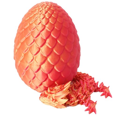 Hogvinnatil 3D Gedrucktes Drachenei Dragon Spielzeug Für Erwachsene Kinder Gedruckter Dragon Beweglicher Dragon Figuren Für Easter Weihnachtstag Schreibtisch Dekoration von Hogvinnatil