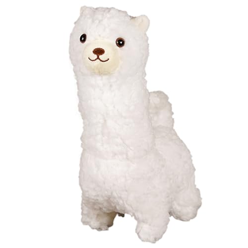 Hogvinnatil Alpaka Kuscheltier Lama - Elektrisches Kuschelweiches Lama Mit Soundfunktion,Tierpuppen Für Ostern Geburtstag Weihnachten Mädchen Kinderzimmer von Hogvinnatil