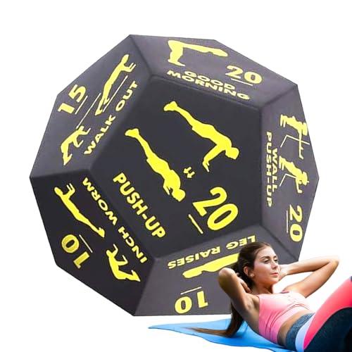 Hogvinnatil Eintrittsdice für Bewegung, Übungswürfel – Würfelspiel für Fitness Dice, tragbares Krafttraining für das Team von Outdoor-Sportarten im Freien zu Hause von Hogvinnatil