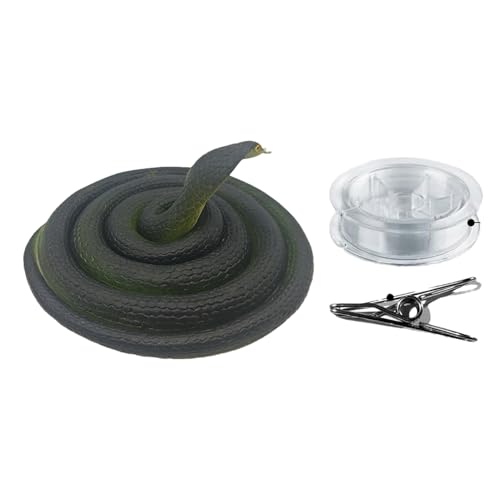 Hogvinnatil Falsche Schlange, Silikonschlange,Simulation Tierspielzeug - Funny Partys Supplies, interaktives falsches Tier für Familienversammlungen, Themenparteien Hogvinnatil Falsche Schlange, Silikonschlange,Simulation Tierspielzeug - Funny Partys Supplies, interaktives falsches Tier für Familienversammlungen, Themenparteien von Hogvinnatil