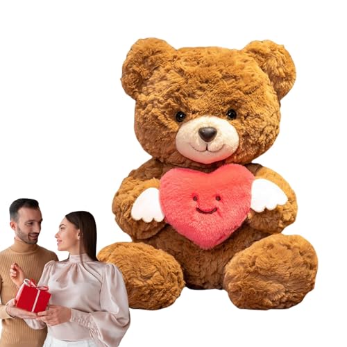 Hogvinnatil Gefüllter Bär, Bärer Plüsch | Niedlicher Bären umarmen Herz Valentinstag Plüsch - Kissen werfen, Zimmerdekor, Stofftierpuppe 9.84in für Frauen Freundin Muttertag, Hochzeit, Geburtstag Hogvinnatil Gefüllter Bär, Bärer Plüsch | Niedlicher Bären umarmen Herz Valentinstag Plüsch - Kissen werfen, Zimmerdekor, Stofftierpuppe 9.84in für Frauen Freundin Muttertag, Hochzeit, Geburtstag von Hogvinnatil