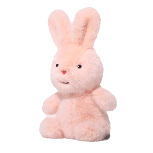 Hogvinnatil Hase Stofftier | Süßes Kaninchen Cartoon Kuscheltier - Sammelbarer Kuschelbegleiter Gemütliche Stoffpuppe Geschenkidee Für Thanksgiving Geburtstag Ostern von Hogvinnatil