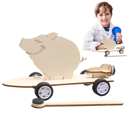 Hogvinnatil Holzbaukits, Holzgebäudekits | Kinder handgefertigtes unterhaltsames Baugruppen Magnetic Car Model Model HOOLEN,Kids Science Experiment Spielzeug, Home Desk Dekoration, für Klassenzimmer von Hogvinnatil