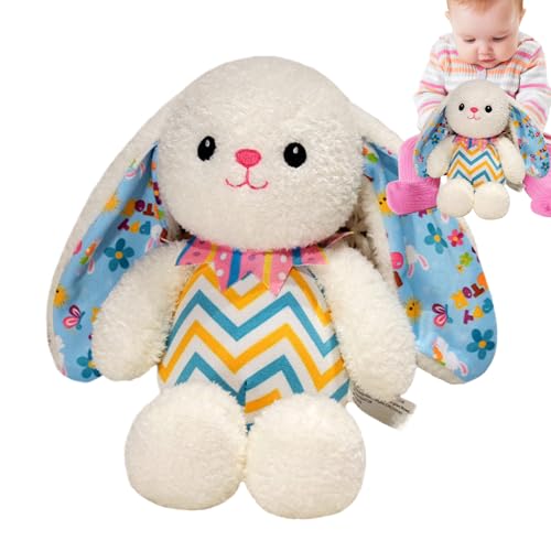 Hogvinnatil Kaninchen Plüsch, Hasengefüllter Tier - hase Plüschspielzeug handgefertigte Stofftiere,Bequeme mittel, Tischdekorationen, Umarmungsplütigungen für Wohnzimmer, Schlafzimmerdekoration von Hogvinnatil