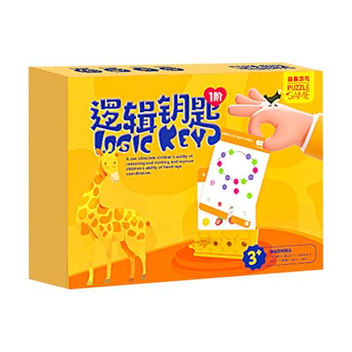 Hogvinnatil Kids Logic Enhancer Toys, Kids Logic Key Toys | Fun Logic Logic Schritt für Schritt Matching-Spiel,Denkunterrichtshilfen, logische Hand-Auge-Koordinierungsverstärker für Kinder, Schule, von Hogvinnatil