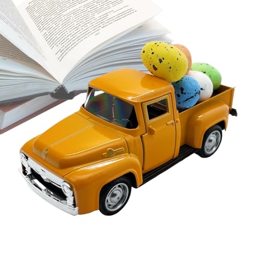 Hogvinnatil LKW Osterdekor, Osterwagen, Fahrzeugmodellfigur mit Eiern, Vintage -LKW -Modell für Ostern Spring Holiday, Heimküchenstufe Tablettoperie -Bücherregal -Dekoration Hogvinnatil LKW Osterdekor, Osterwagen, Fahrzeugmodellfigur mit Eiern, Vintage -LKW -Modell für Ostern Spring Holiday, Heimküchenstufe Tablettoperie -Bücherregal -Dekoration von Hogvinnatil