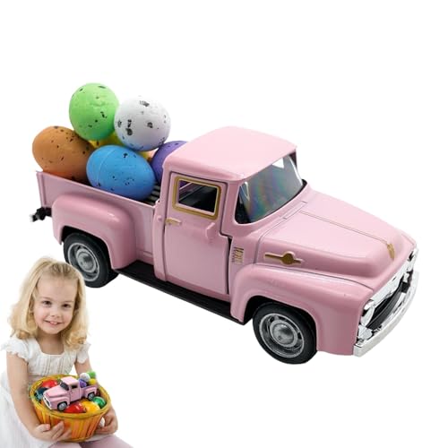 Hogvinnatil LKW Ostern, Osterlastwagen | Fahrzeugspielzeugmodell mit Eiern,Vintage -LKW -Modell für Ostern Spring Holiday, Heimküchenstufe Tablettoperie -Bücherregal - von Hogvinnatil