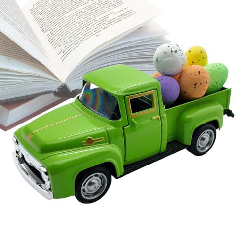 Hogvinnatil Osterpickup, LKW Ostern - Fahrzeugmodellfigur mit Eiern,Vintage -LKW -Modell für Ostern Spring Holiday, Heimküchenstufe Tablettoperie -Bücherregal -Dekoration Hogvinnatil Osterpickup, LKW Ostern - Fahrzeugmodellfigur mit Eiern,Vintage -LKW -Modell für Ostern Spring Holiday, Heimküchenstufe Tablettoperie -Bücherregal -Dekoration von Hogvinnatil