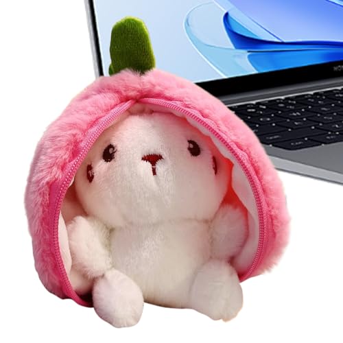 Hogvinnatil Plüsch Bunny Puppe, Hase Stoffed Puppe | Weich gefüllte Tier Kaninchen Figurenbeutel Anhänger,Entzückendes Plüsch -Hasenspielzeug für Mädchen, Kinder, Teenager, Erwachsene von Hogvinnatil