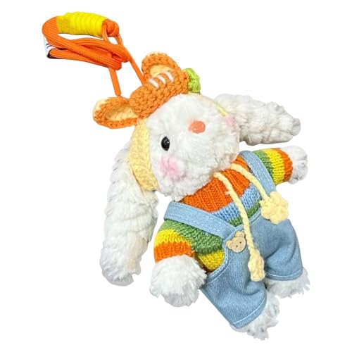 Hogvinnatil Plüschhasen-Taschenanhänger, Stoffhasen-Geldbörsenanhänger | Weicher Hasen-Puppen-Geldbörsen-Charm | Plüschtier-Spielzeug, Cartoon-Tier-Stoffpuppe für, Mädchen, Kinder und Erwachsene Hogvinnatil Plüschhasen-Taschenanhänger, Stoffhasen-Geldbörsenanhänger | Weicher Hasen-Puppen-Geldbörsen-Charm | Plüschtier-Spielzeug, Cartoon-Tier-Stoffpuppe für, Mädchen, Kinder und Erwachsene von Hogvinnatil