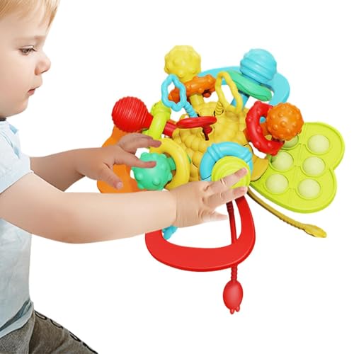 Hogvinnatil -Pull-String-Spielzeug,Pull-String-Spielzeug,Zugseil-Griff-Trainingsspielzeug - Lustiges Spielzeug zur sensorischen Entwicklung, Zugschnur-Aktivität zum Geburtstag, Ostern, Kindertag von Hogvinnatil