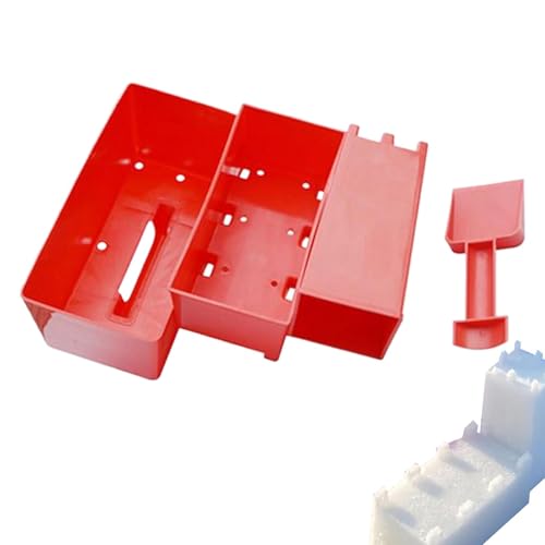 Hogvinnatil Sandkastenspielzeug, Strandsandspielzeug,4X Sand Backsteinmauer Schimmelpaste Gebäude Kit | Außen am Meer Playset Sandbox Castle Building Spielzeug für Park Hinterhof von Hogvinnatil