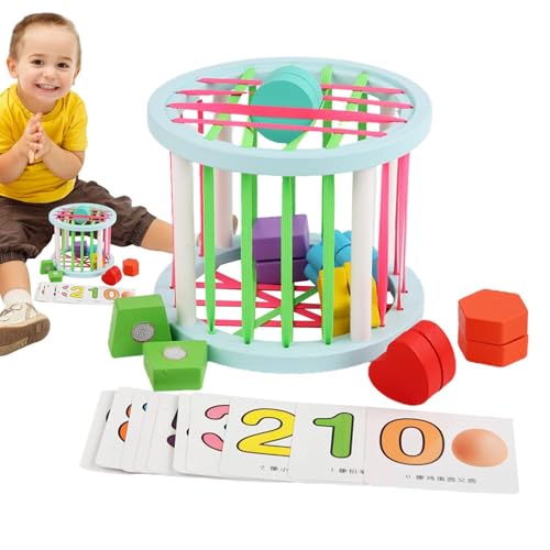 Hogvinnatil Sortierspielzeug Bunter Würfel, Formsortierspielzeug - Sortierspielzeug zum Erkennen von Zahlen - Stapelbares Farbspielzeug für die frühe Entwicklung, Zahlen-Sinneswürfel für Kinder, Hogvinnatil Sortierspielzeug Bunter Würfel, Formsortierspielzeug - Sortierspielzeug zum Erkennen von Zahlen - Stapelbares Farbspielzeug für die frühe Entwicklung, Zahlen-Sinneswürfel für Kinder, von Hogvinnatil
