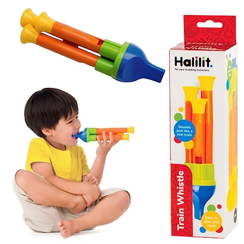 Halilit Kids Train Whistle Musical Instrument. Easy to Play. Clear Rich Sound with 3 Tones. Early Learning Educational Childrens Toy Gift. 2 Years + von Halilit