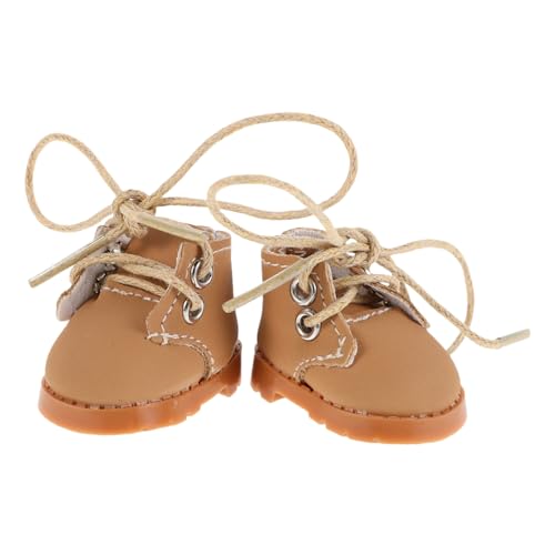 Hohopeti 1 Paar Puppenschuhe für Große Puppen Bequeme und Anpassbare Schnürschuhe Hellbraun für Puppenhaus Dekoration und Spielsets für Elegante Auftritte Hohopeti 1 Paar Puppenschuhe für Große Puppen Bequeme und Anpassbare Schnürschuhe Hellbraun für Puppenhaus Dekoration und Spielsets für Elegante Auftritte von Hohopeti