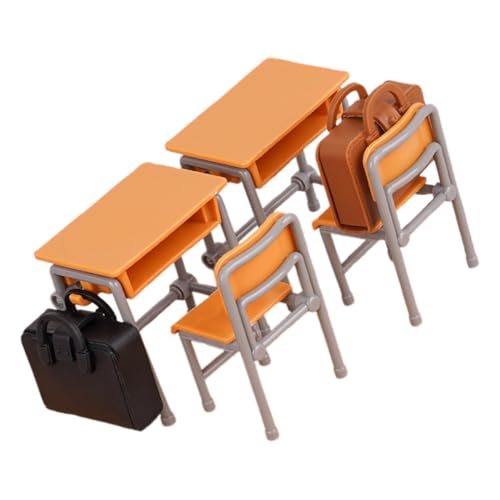 Hohopeti 1 Satz Miniatur Schulmöbel für Puppenhäuser Tische Stühle Rucksäcke Charmante Dekoration für Klassenzimmer und Schreibtisch Detailreiche Handwerkskunst Hohopeti 1 Satz Miniatur Schulmöbel für Puppenhäuser Tische Stühle Rucksäcke Charmante Dekoration für Klassenzimmer und Schreibtisch Detailreiche Handwerkskunst von Hohopeti