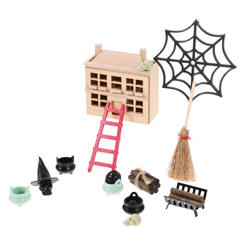 Hohopeti 1 Set DIY Halloween Micro Landschaft Ornamente Puppen Dekoration Mini Requisiten von Hohopeti