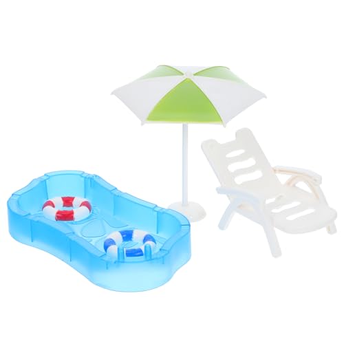 Hohopeti 1 Set Puppenhaus-Schwimmbadzubehör – Miniatur-Schwimmbad- -Strandkorbmodelle für die DIY-Dekoration im Feengarten-Puppenhaus Hohopeti 1 Set Puppenhaus-Schwimmbadzubehör – Miniatur-Schwimmbad- -Strandkorbmodelle für die DIY-Dekoration im Feengarten-Puppenhaus von Hohopeti