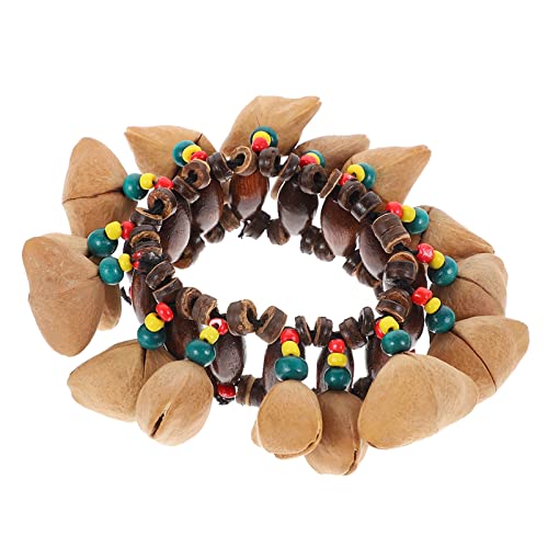 Hohopeti 1 Stück Afrikanisches Handglocken Armband Musikinstrument Leicht Tragbar für Erwachsene und Perfektes Party Zubehör von Hohopeti