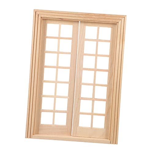 Hohopeti 1 Stück Holz Tür Fenster Zubehör Langlebig und Tragbar für Kreative Miniaturszenen Hochwertige Verarbeitung Hohopeti 1 Stück Holz Tür Fenster Zubehör Langlebig und Tragbar für Kreative Miniaturszenen Hochwertige Verarbeitung von Hohopeti