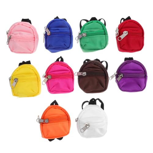 Hohopeti 10 Stück Puppenrucksack Mini-Spielzeugrucksack Tragetasche für Puppenzubehör täuschen Spielzubehör vor Mini-Rucksack für Puppen winziger Rucksack Miniatur-Schulbedarf Stoff Hohopeti 10 Stück Puppenrucksack Mini-Spielzeugrucksack Tragetasche für Puppenzubehör täuschen Spielzubehör vor Mini-Rucksack für Puppen winziger Rucksack Miniatur-Schulbedarf Stoff von Hohopeti