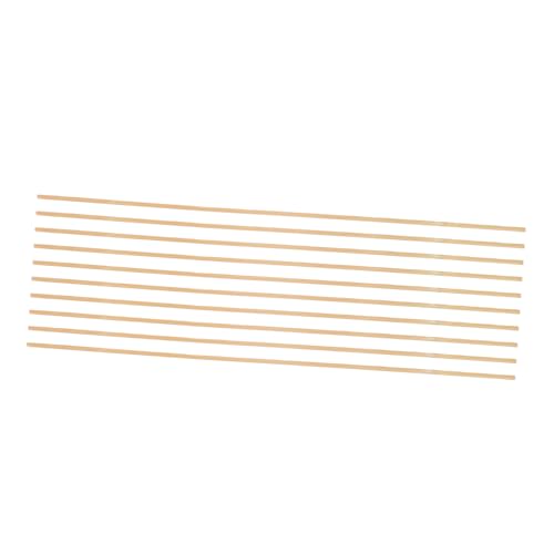 Hohopeti 10 Stück Streifen Mit Drachen Machen Drachenbau Dünne Stäbe Drachenbaustäbe Hölzerne Drachenstäbe Drachenstützstangen Drachenstützzubehör Beige von Hohopeti